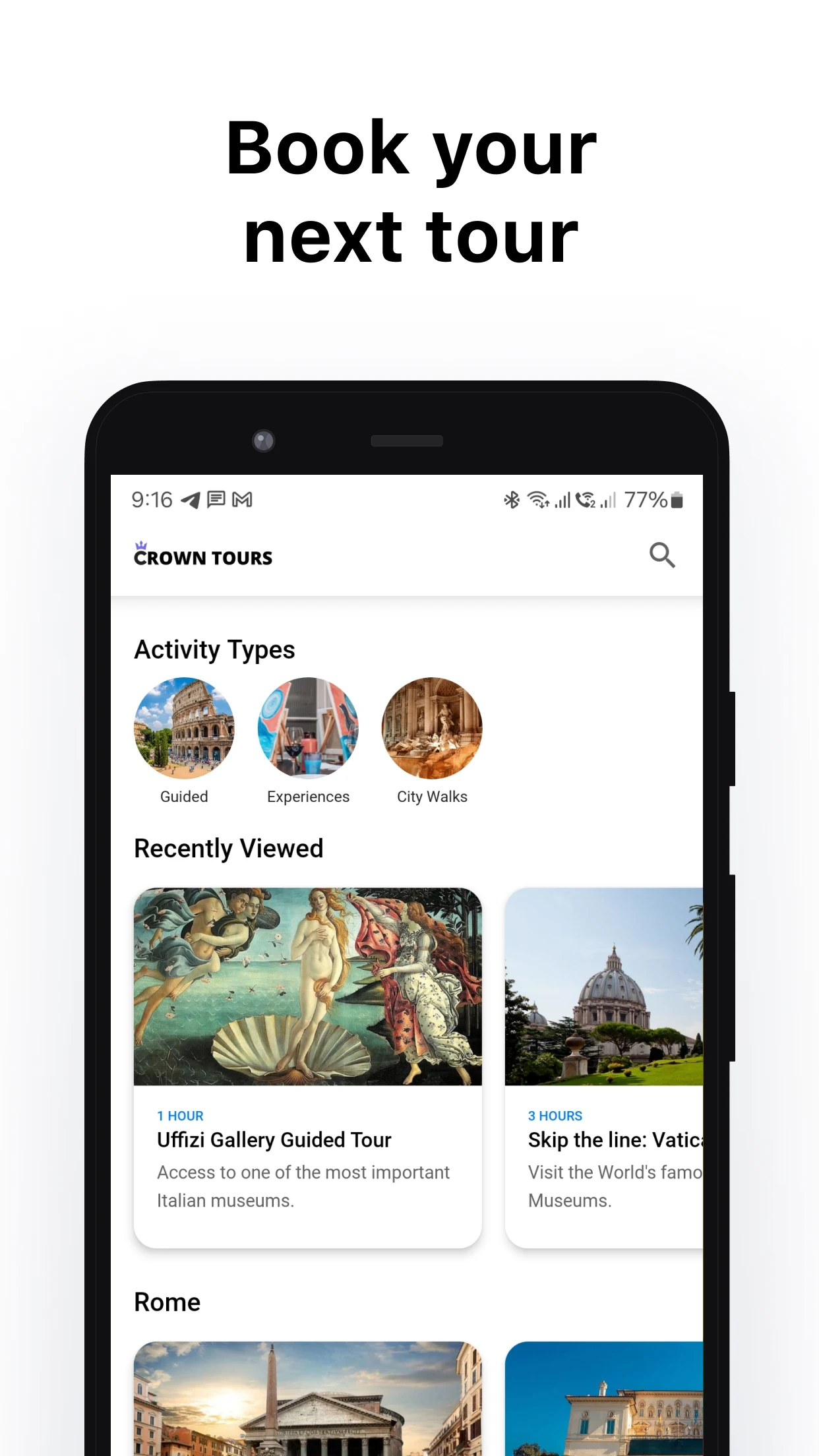 Crown Tours screenshot